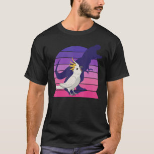 Retro Parrot I Tyrannosaurus Rex I Screaming Cocka T-Shirt