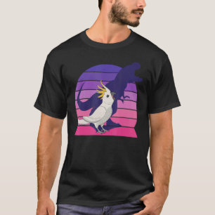 Retro Parrot I Tyrannosaurus Rex I Screaming Cocka T-Shirt