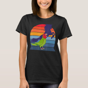 Retro Parrot I Unicorn I Screaming Red masked Conu T-Shirt