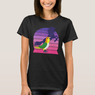 Retro Parrot I Unicorn I Screaming White bellied C T-Shirt