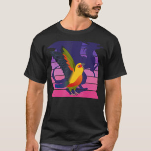 Retro Parrot I Winged Dragon I Screaming Jenday Co T-Shirt