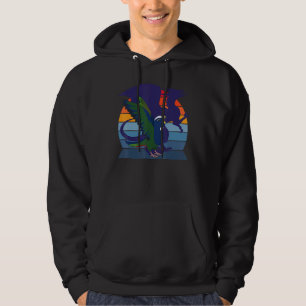 Retro Parrot I Winged Dragon I Screaming White cap Hoodie