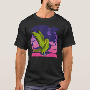 Retro Parrot I Winged Dragon I Yellow naped Amazon T-Shirt