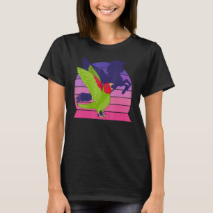 Retro Parrot I Winged Unicorn I Screaming Red mask T-Shirt