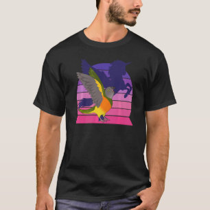 Retro Parrot I Winged Unicorn I Screaming Senegal T-Shirt
