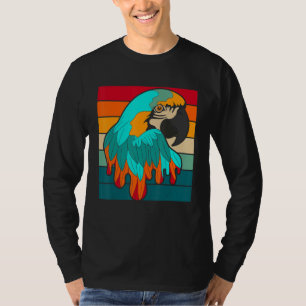 Retro Parrot Tropical Bird Animal Macaw Parrot T-Shirt