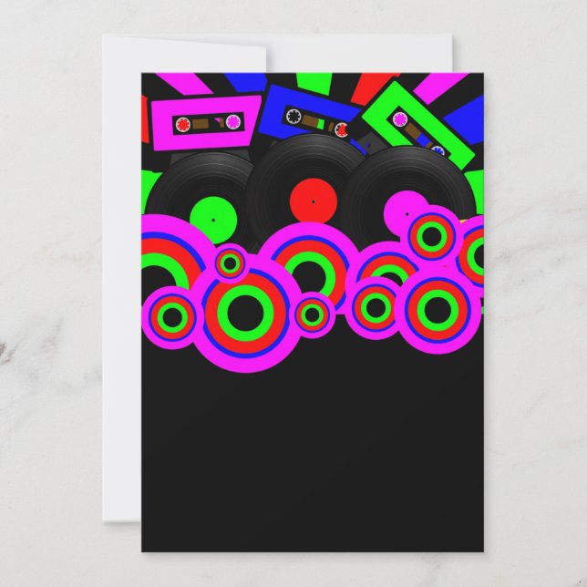 Retro Party Design Invitation (Front)