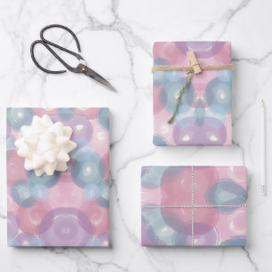Retro Pastel Circle Wrapping Paper