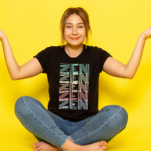 retro pastel ZEN Colourful gradient Yoga black