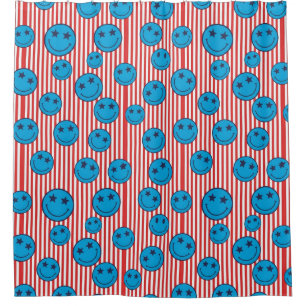 Retro Patriot Shower Curtain