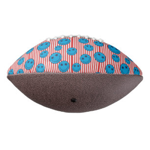 Retro Patriot Smiley Face American Football