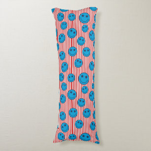 Retro Patriot Smiley Face Body Cushion