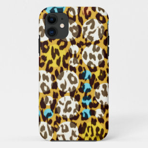 Retro pattern animal print texture of leopard 5 iPhone 11 case