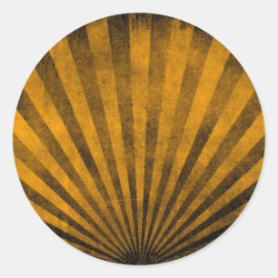 Retro pattern background classic round sticker