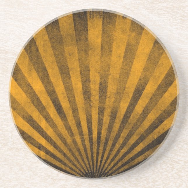 Retro pattern background coaster (Front)