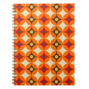 Retro Pattern Business Notebook