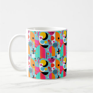 Retro pattern design coffee mug