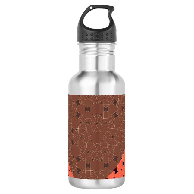 Retro Pattern Digital Art  Abstrac - 710 Ml Water Bottle (Front)