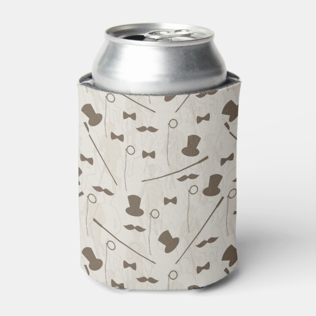 Retro pattern for man 2 can cooler (Can Front)