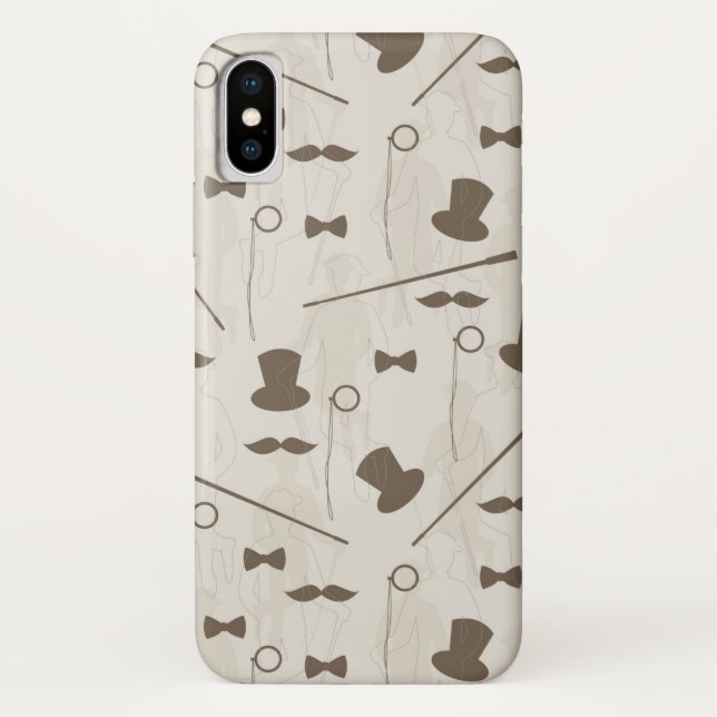 Retro pattern for man 2 Case-Mate iPhone case (Back)