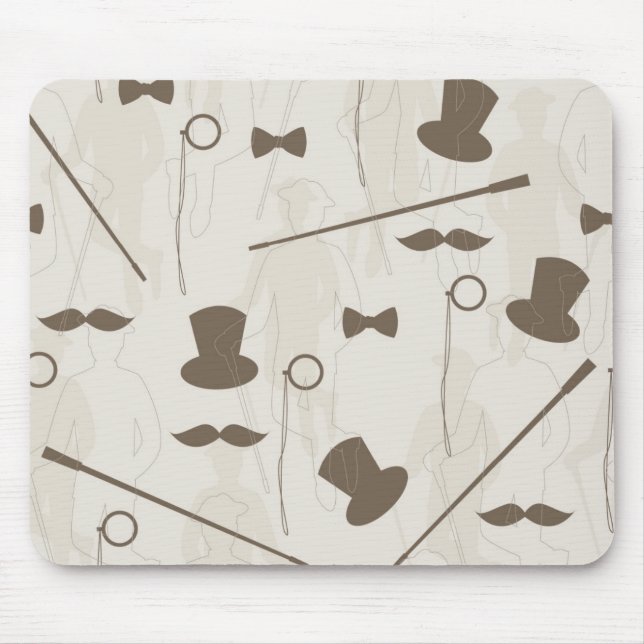 Retro pattern for man 2 mouse mat (Front)