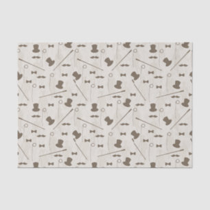 Retro pattern for man 2 tissue paper