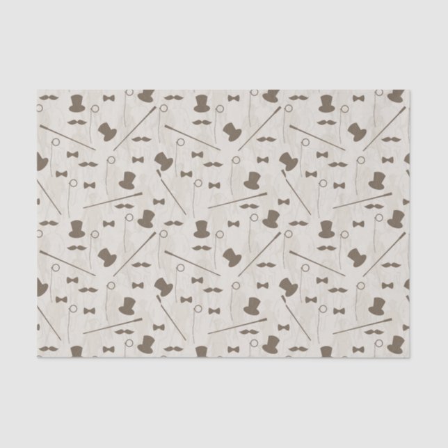 Retro pattern for man 2 tissue paper (Front)