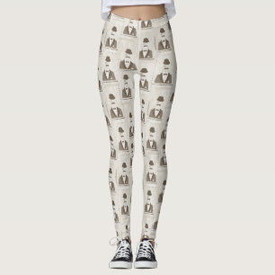 Retro pattern for man leggings