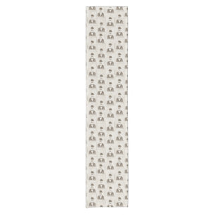 Retro pattern for man short table runner