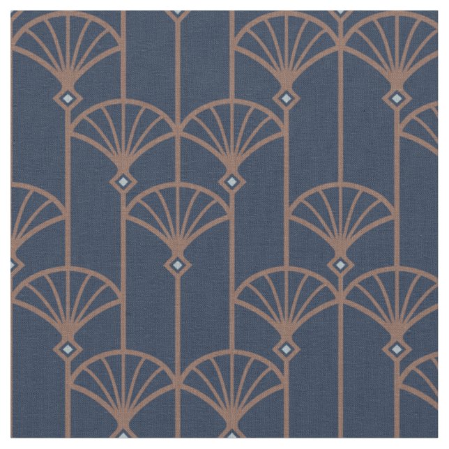 Retro pattern in Art deco style. Fabric (Close Up)