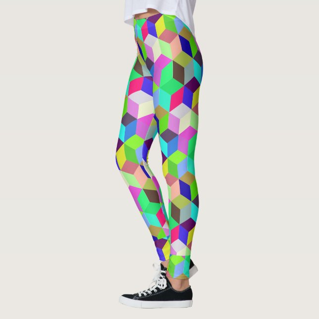 Retro pattern Leggings (Left)