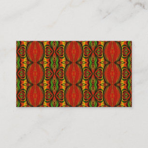 Retro Pattern, Mini Photo Business Card