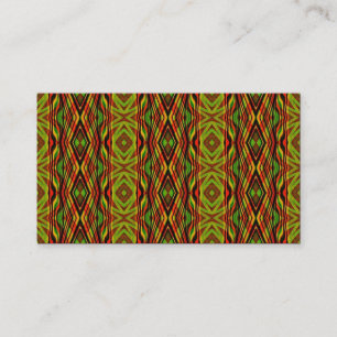 Retro Pattern, Mini Photo Business Card