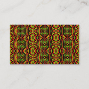 Retro Pattern, Mini Photo Business Card