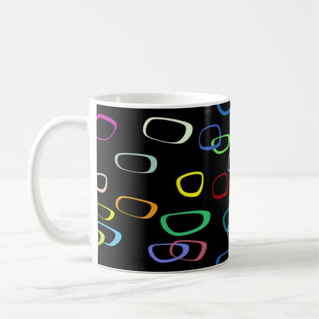 Retro pattern on coffee mug (Left)