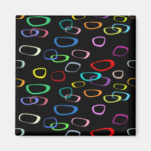 Retro pattern on magnet