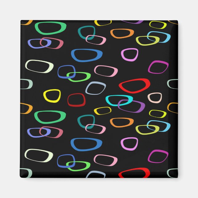 Retro pattern on magnet (Front)