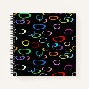 Retro pattern on notebook
