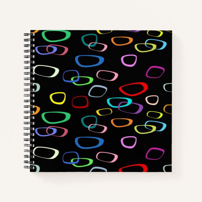 Retro pattern on notebook (Front)