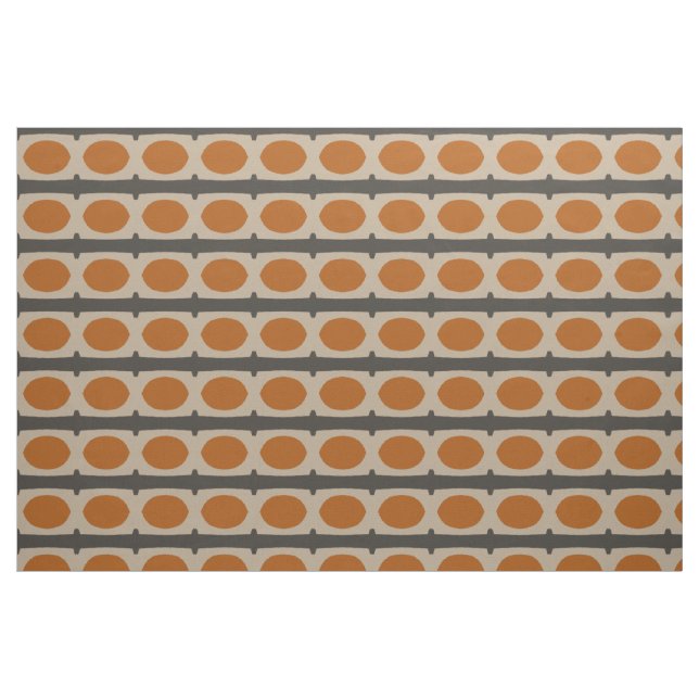 Retro pattern orange fabric (Fat Quarter)