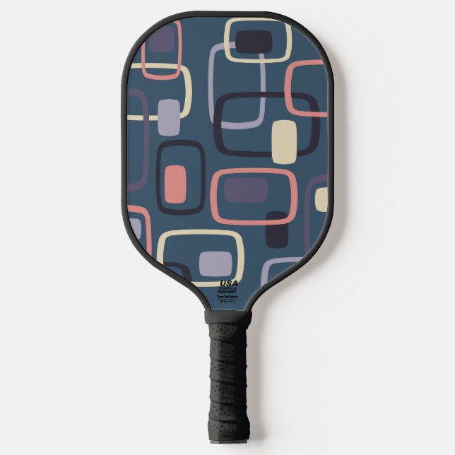 Retro Pattern Pickleball Paddle (Front)