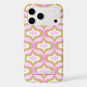 Retro Pattern Pink iPhone Case