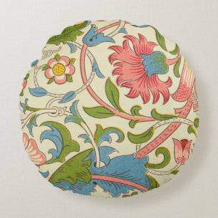 Retro pattern vintage floral Willam Morris cute    Round Cushion