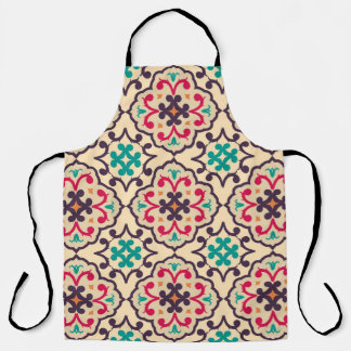 Retro pattern: wallpaper, textile design apron