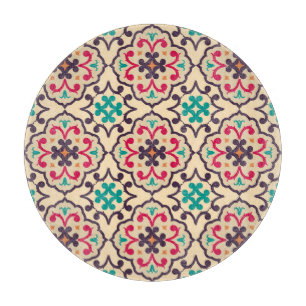 Retro pattern: wallpaper, textile design cutting board