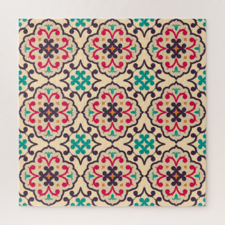 Retro pattern: wallpaper, textile design jigsaw puzzle
