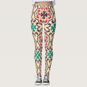 Retro pattern: wallpaper, textile design leggings