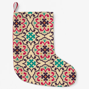 Retro pattern: wallpaper, textile design small christmas stocking