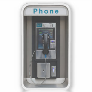 Retro Payphone Design, Vintage Telephone Booth Art
