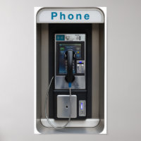 Retro Payphone Design, Vintage Telephone Booth Art